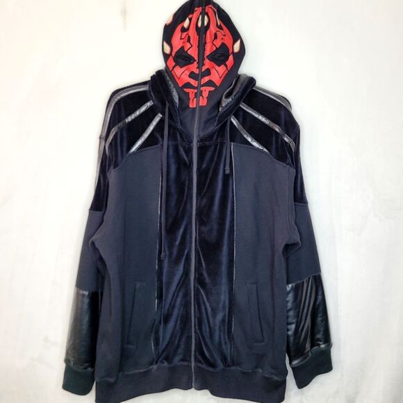 Vintage Star Wars X Marc Ecko Cut & Sew Darth Maul Costume Hoodie Size 3XL - Picture 1 of 11